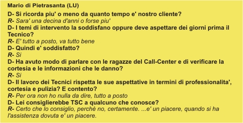 recensioni dei clienti