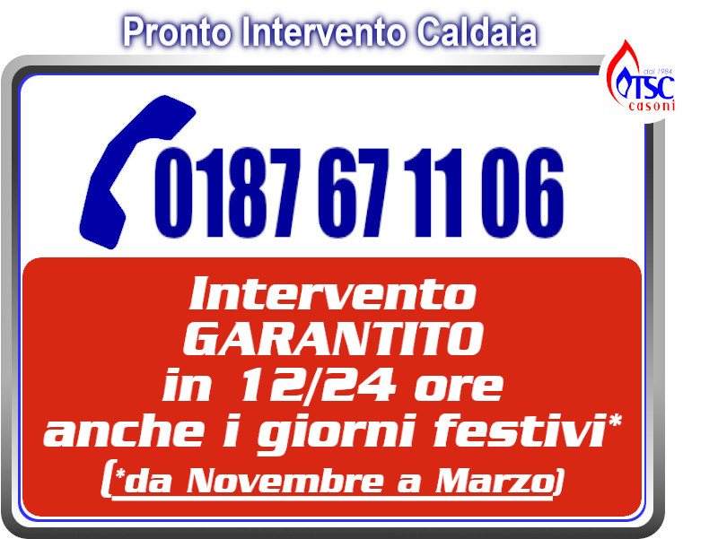 pronto intervento caldaia